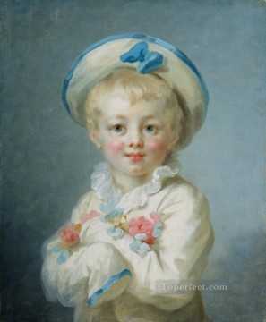 ジャン・オノレ・フラゴナール Painting - 「少年」 ： Pierrot Jean Honore Fragonard 役で出演